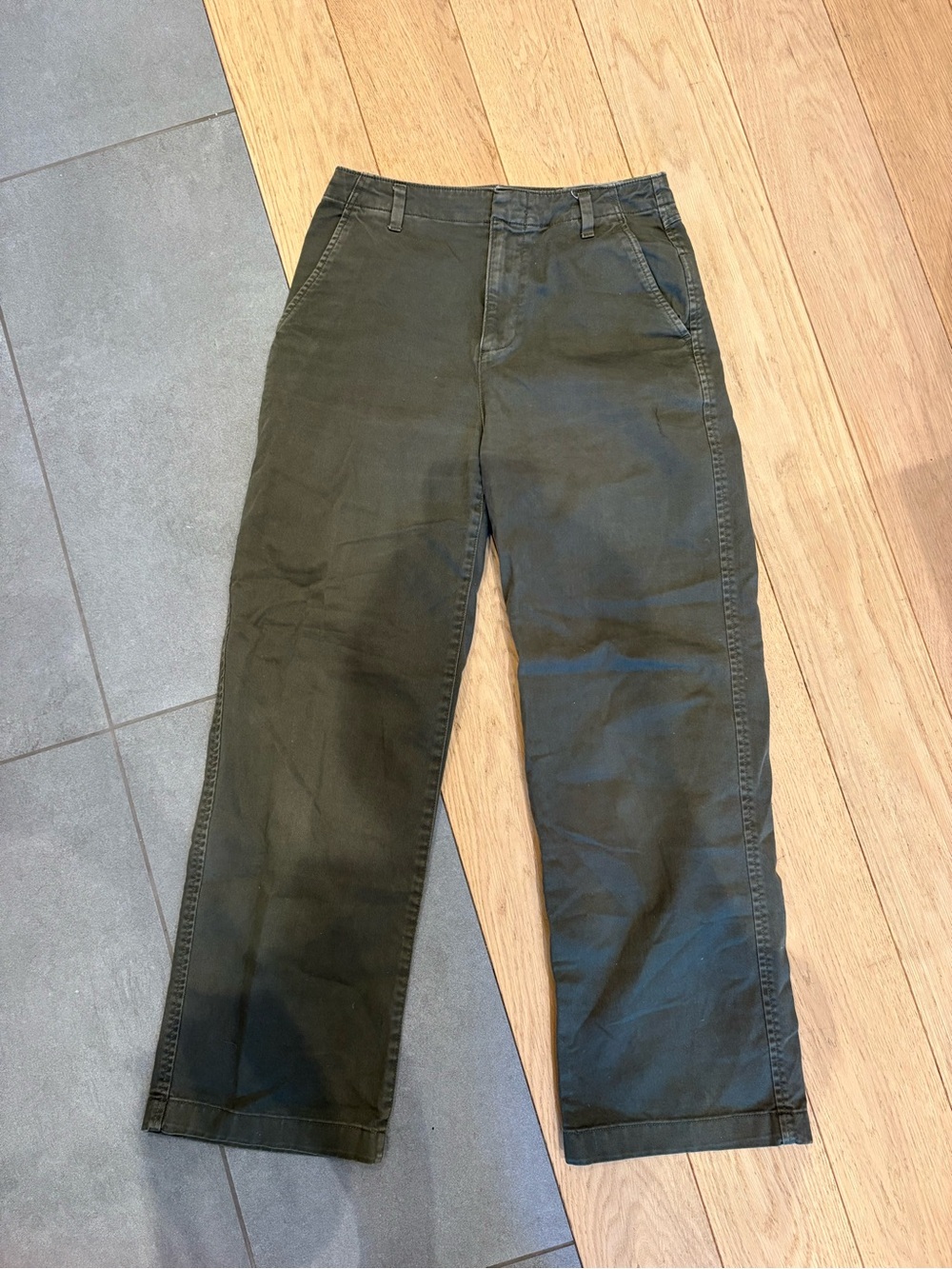 Gap Olive Green Army Cargo Wide Leg Utility Pants